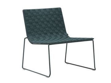 TRENZA BU0702 - Sled base garden polypropylene easy chair by Andreu World - view 2